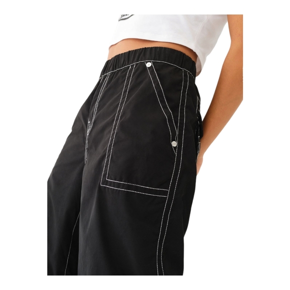 TRUE RELIGION WOMEN'S PARACHUTE PANTS - BLACK SIZE 30 - Picture 5 of 12
